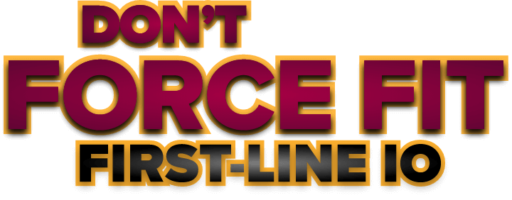 Don’t force fit first-line IO